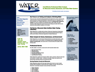 waterdiagnostics.net screenshot