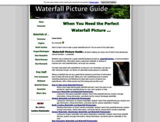 waterfall-picture-guide.com screenshot