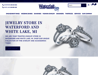 waterfalljewelers.com screenshot