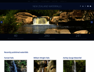waterfalls.co.nz screenshot