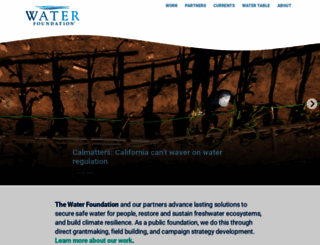waterfdn.org screenshot