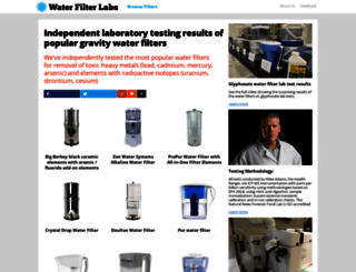 waterfilterlabs.com screenshot