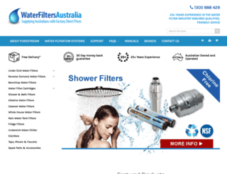 waterfiltersaustralia.com.au screenshot