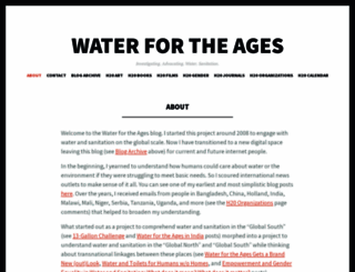 waterfortheages.wordpress.com screenshot