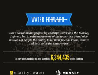 waterforward.charitywater.org screenshot