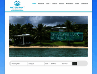 waterfront.com.vu screenshot
