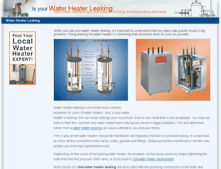 waterheater-leaking.com screenshot
