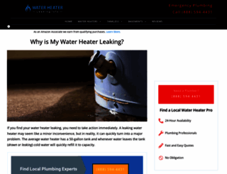 waterheaterleakinginfo.com screenshot