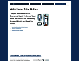 waterheaterpriceguide.com screenshot