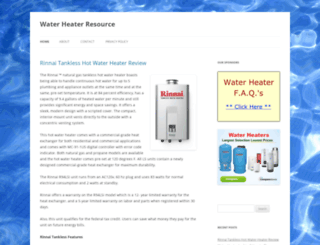 waterheaterresource.com screenshot