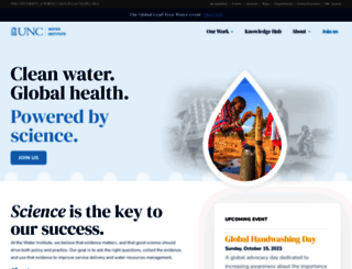 waterinstitute.unc.edu screenshot