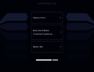 waterllamas.org screenshot
