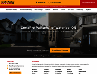 waterloo.certapro.com screenshot