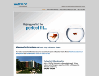 waterloocondominiums.ca screenshot