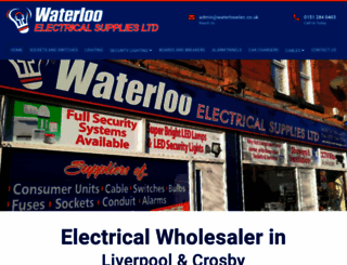 waterlooelectricalsupplies.co.uk screenshot