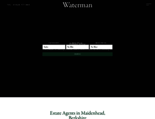 watermanresidential.co.uk screenshot