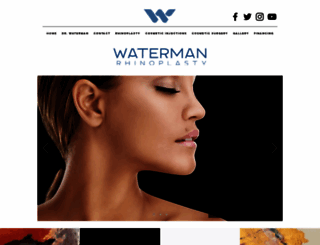 watermanrhinoplasty.com screenshot