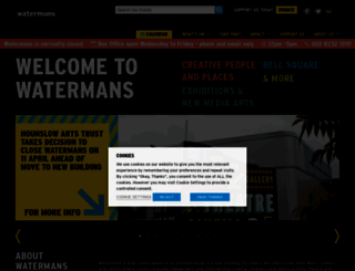 watermans.org.uk screenshot