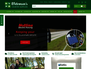watermanscountrysupplies.co.uk screenshot