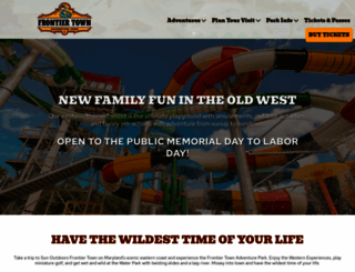 waterpark-minigolf.frontiertown.com screenshot