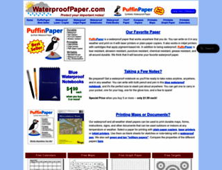 waterproof-paper.com screenshot