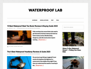 waterprooflab.com screenshot