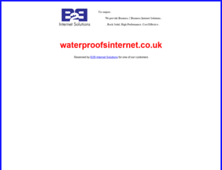 waterproofsinternet.co.uk screenshot