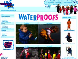 waterproofworld.co.uk screenshot
