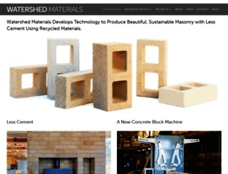 watershed-materials.squarespace.com screenshot