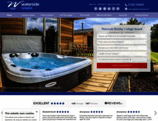 watersidebreaks.com screenshot