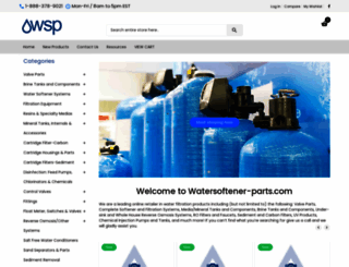 watersoftener-parts.com screenshot
