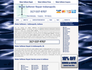 watersoftenerrepairindianapolis.com screenshot
