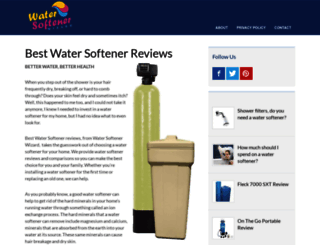 watersoftenerwizard.com screenshot