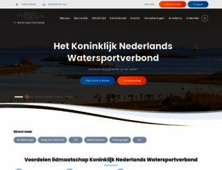 watersportverbond.nl screenshot