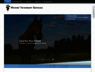 watersveterinaryservices.com screenshot