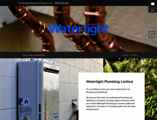 watertightplumbing.co.nz screenshot