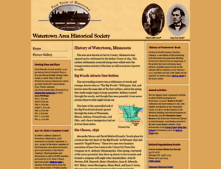 watertownmnhistoricalsociety.org screenshot