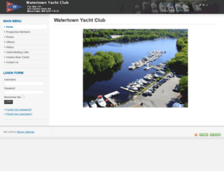 watertownyachtclub.org screenshot