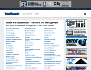 waterwastewaterdirectory.com screenshot