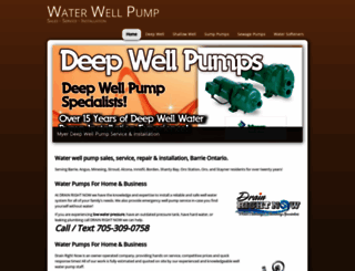 waterwellpumpinstallationandservice.com screenshot