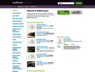 watford.org.uk screenshot