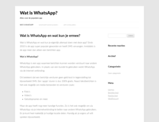 watiswhatsapp.nl screenshot