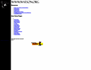 watson.org screenshot