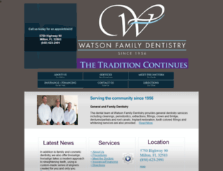 watsonsfamilydentistry.com screenshot