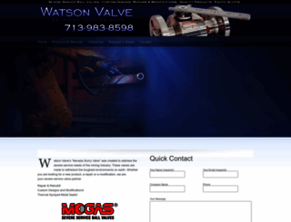 watsonvalve.com screenshot
