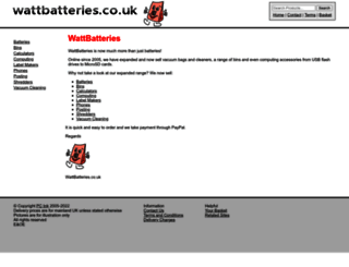 wattbatteries.co.uk screenshot