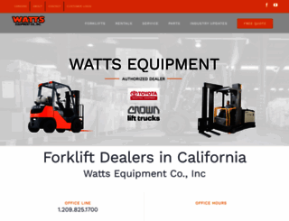 wattsequipment.com screenshot