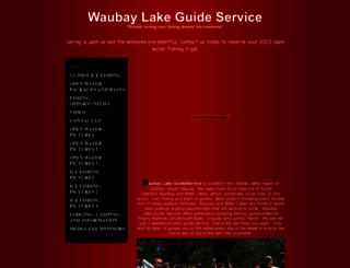waubaylakeguideservice.com screenshot