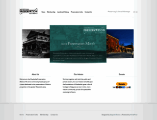 waukeshapreservation.org screenshot