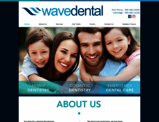 wavedental.ca screenshot